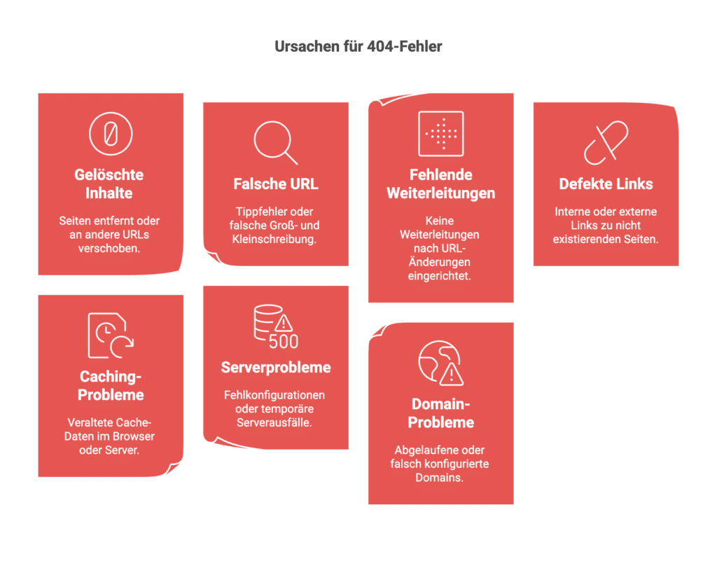 ursachen für 404 fehler